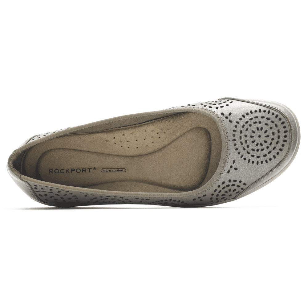 Rockport Singapore Womens Slip-On - Daisey Ballet Grey - QW2710468